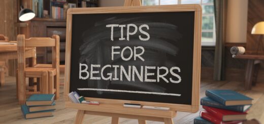 a blackboard with the text tips for beginners